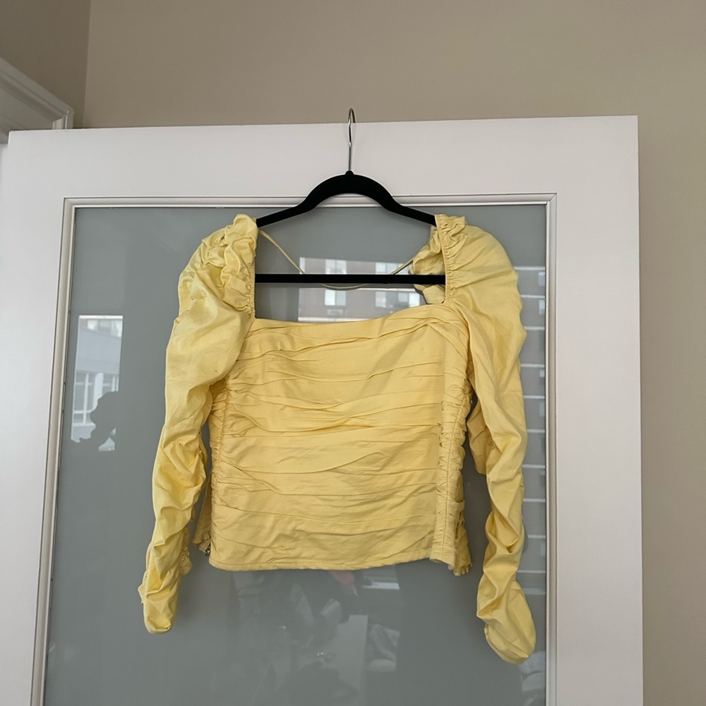 Reformation top Yellow 10